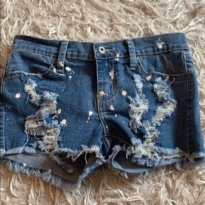 Vintage Havana girls jean shorts size 14